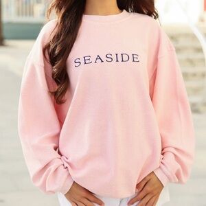seaside ribbed sweatshirt